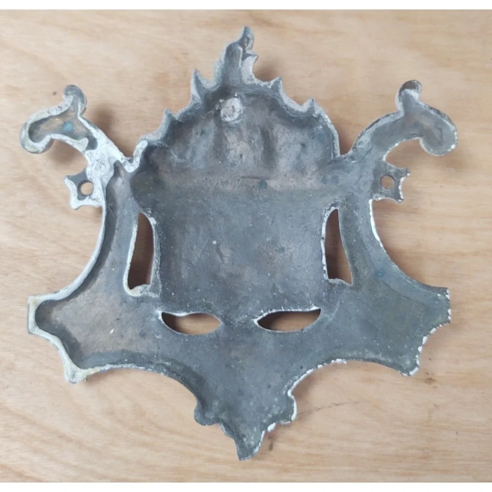 Antique Wrought Iron Safe Plaque WILDER'S PATENT SALAMANDER SAFE 1848 7